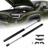 KERVANCH front view of hood struts kit showing components and packaging, fast install benefit