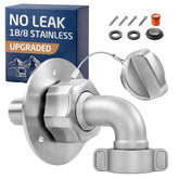 KES front panel inlet showing stainless steel fit and durable design benefit