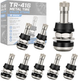 Ketofa TR-416 front view showing eight silver valve stems and packaging, reliable replacement