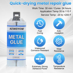 KEWEIYOW syringe with pusher scraper ready for precise dispensing