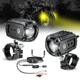 Kewig front view driving spotlight showing compact durable housing and bright beam benefit