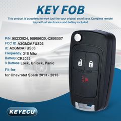 Keyecu back view with open battery compartment benefiting quick replacement