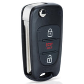 Keyecu front view of replacement fob showing buttons and shell for easy identification
