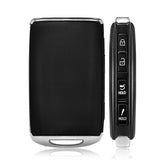 Keylessbest front view of Mazda 4‑button remote showing button layout and fit benefit
