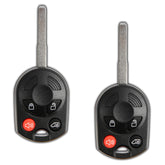 KeylessOption front view of two fobs showing button layout and ready use