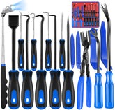 Keze front kit layout showing all 17 pieces and organized benefits