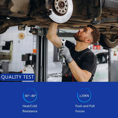 KFVF link installed on Mazda suspension illustrating restored steering stability
