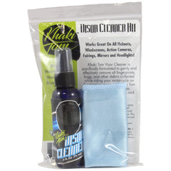 Khaki Tom trigger spray closeup demonstrating fine mist for quick cleaning