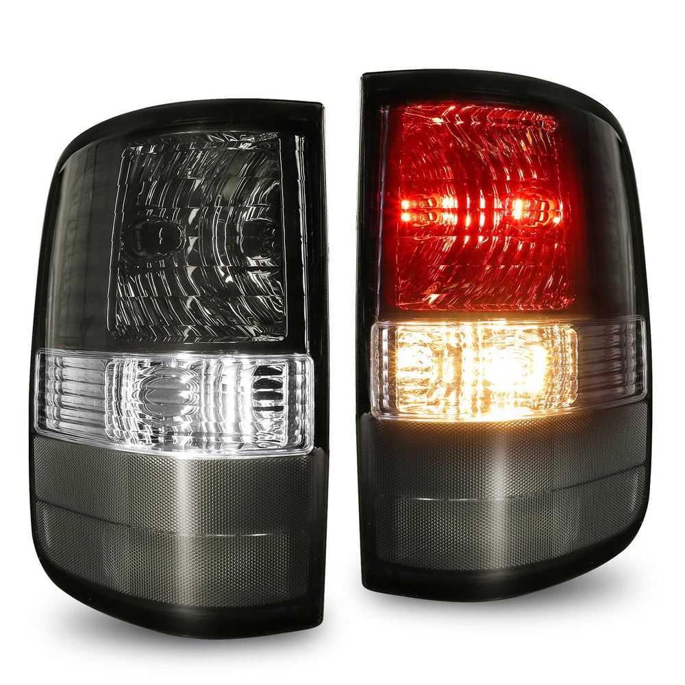 KIGEMOS tail lights installed front view showing sleek blackout look and cohesive styling