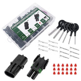 Kikerike front packaging showing full 286-piece kit and organized box for quick selection