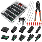 Kikerike front packaging showing the full 367-piece connector kit and organized case for convenience