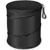 Kincown front view of the 4-gallon pop-up trash can showing shape and size, convenient containment