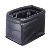 KINGBERWI front view showing black leather look and tidy fit benefit