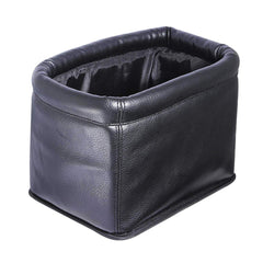 KINGBERWI front view showing black leather look and tidy fit benefit
