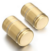 Kingdder front view of two brass fuel floats showing durable construction and reliable replacement