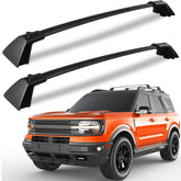 KINGGERI front-installed on Ford Bronco Sport showing secure rooftop storage