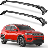 KINGGERI front view mounted on Jeep Compass showing secure fit and extra cargo space