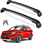 KINGGERI front crossbar mounted on Sorento showing secure fit and orientation