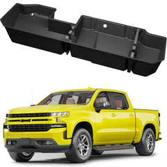 KINGGERI front view of under-seat storage box showing low-profile concealment and organization