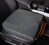 kingphenix front view car seat cushion showing lift and sleek look for improved driving comfort
