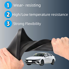 Kiopsom installed front wheel guard protecting lower bumper from debris