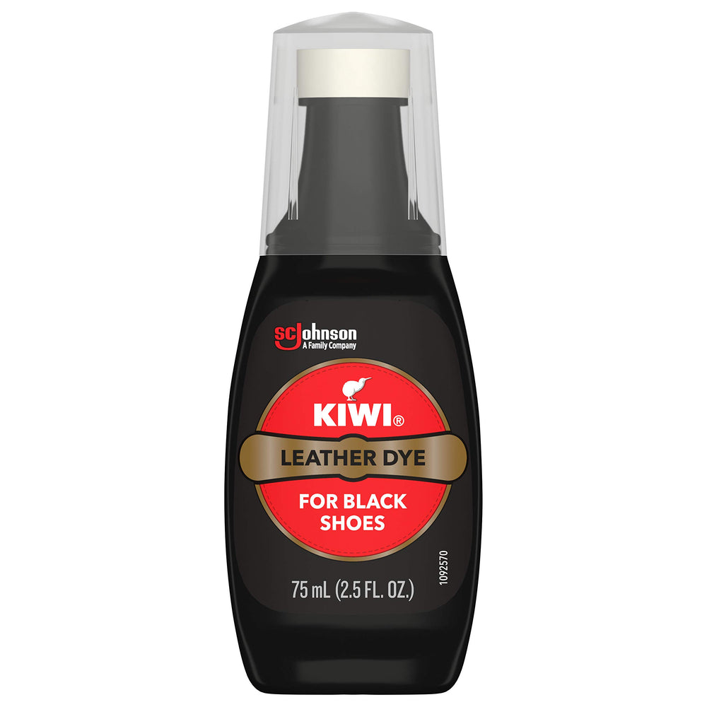 SC Johnson KIWI leather dye bottle front view showing label and applicator for quick touch-ups