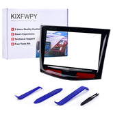 kixfwpy front assembly showing clear replacement screen and precise fit for Cadillac