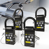 KJE front view of 5/8" D-ring anchors showing solid-steel build and mounting