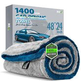 KKV folded drying towel showing front view and compact storage benefit