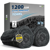 KKV towel flat lay front view showing full 36x24 size and color benefits