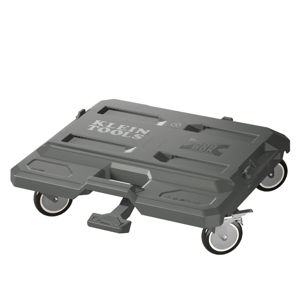 Klein Tools 54828MB front view showing sturdy platform and casters for easy transport