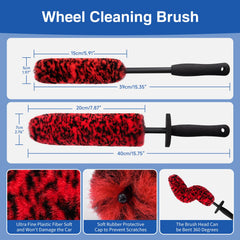 KLeXiC close-up of ultra-soft woolies bristles holding foam for gentle lift