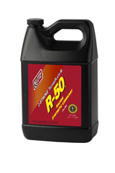 Klotz R-50 one-gallon bottle front label showing product identity and benefits