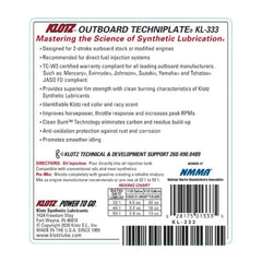 Klotz TechniPlate being added to an outboard motor showing easy service and protection