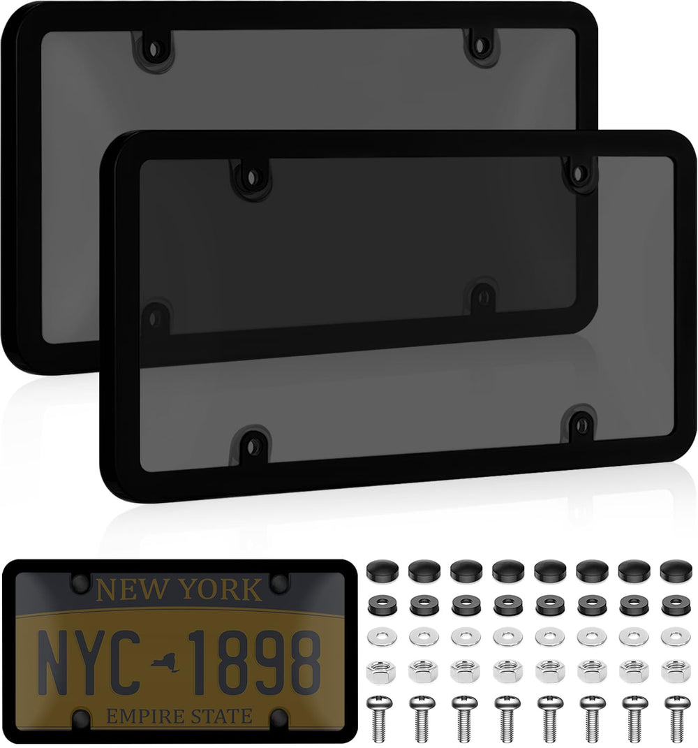 KLSKKJ front view showing clear protector and ABS frame protecting plate