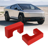 Klutchtech front-facing red tow hook cover showing clean fit and enhanced styling