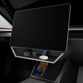 Klutchtech front-installed tray under Tesla screen, adds tidy storage