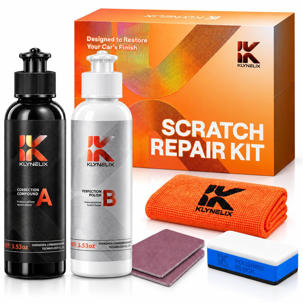 Klynelix front packaging showing kit contents and benefit of a complete repair set