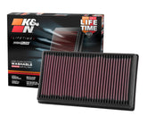 K&N front view of 33-5071 filter showing ready-to-install benefit