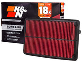 K&N engine air filter front view showing shape and fit for quick identification and correct fit