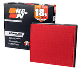 K&N front view of filter showing fit and quick replacement benefit