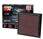 K&N front view of 33-2457 showing ready-to-install filter and improved airflow