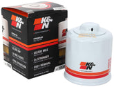 K&N HP-1008 front view showing robust canister and threaded base, durable protection