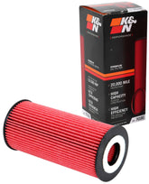 K&N HP-7036 front view showing durable canister and fitment benefit