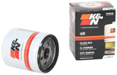 K&N HP-1017 front view showing durable canister and mounting flange benefit easy installation