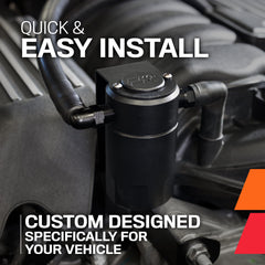 K&N unit installed in engine bay showing clean fit and simplified routing