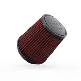 K&N RU-4740 front view showing tapered cone and compact profile benefit