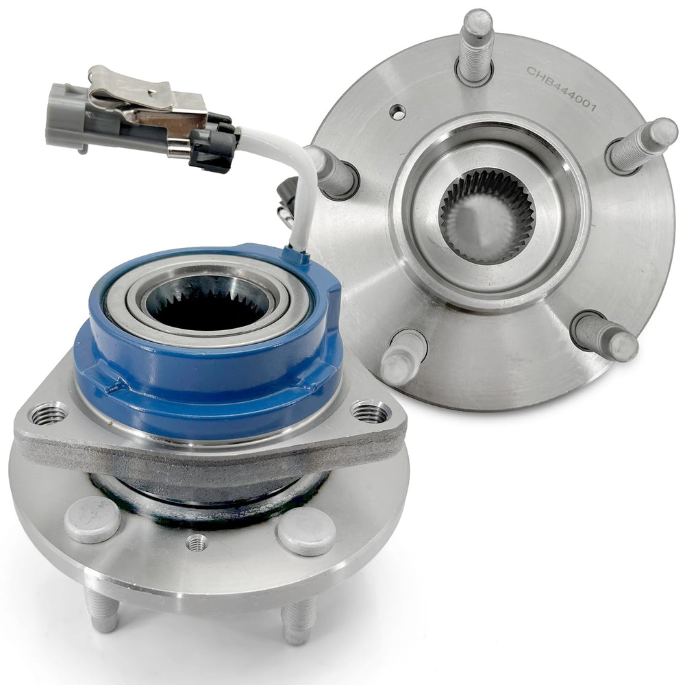 KNOLET front hub assembly pair front view showing ready-to-install design and reliability