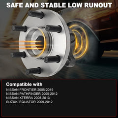 KNOLET hub assembly back plate view highlighting mounting holes for easier installation
