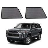 KOCZIL front view of rear side shades showing full window coverage and privacy benefit